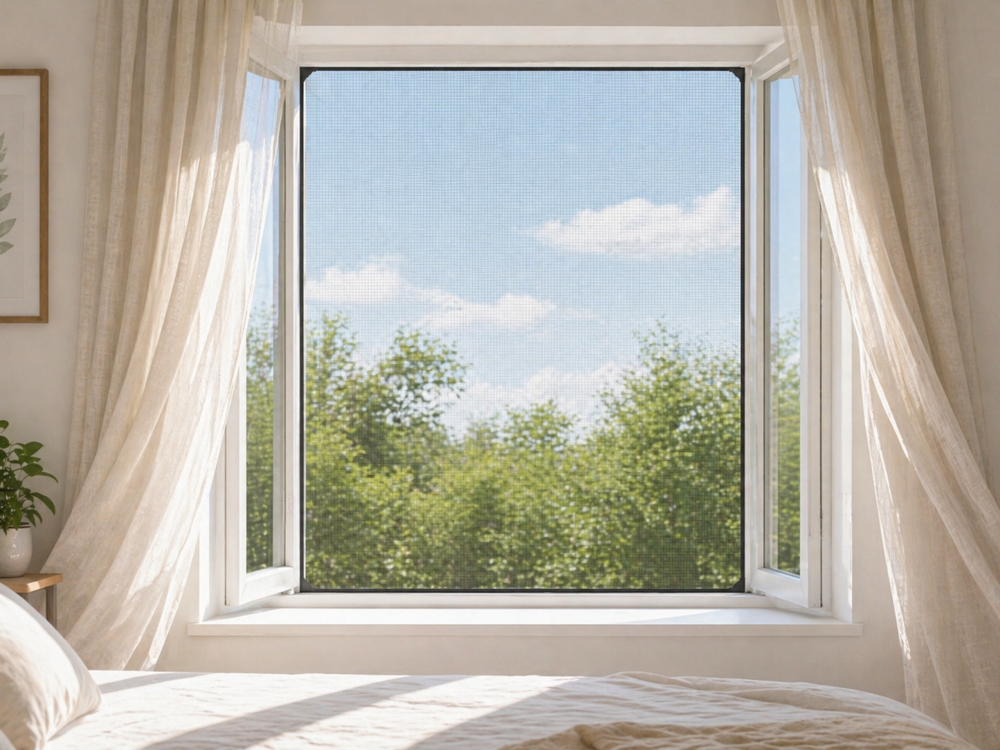 BrisaGuard™ Malla Magnética Antimosquitos Para Ventana
