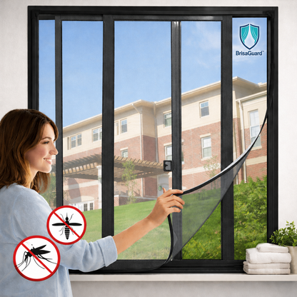 BrisaGuard™ Malla Magnética Antimosquitos Para Ventana