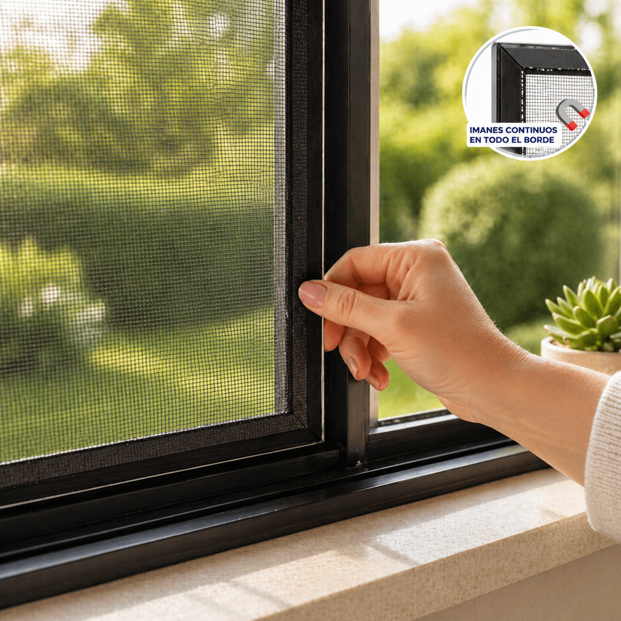 BrisaGuard™ Malla Magnética Antimosquitos Para Ventana